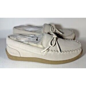 My Slippers - Moccasins - Beach Beige Genuine leather Memory Foam - NEW - W8